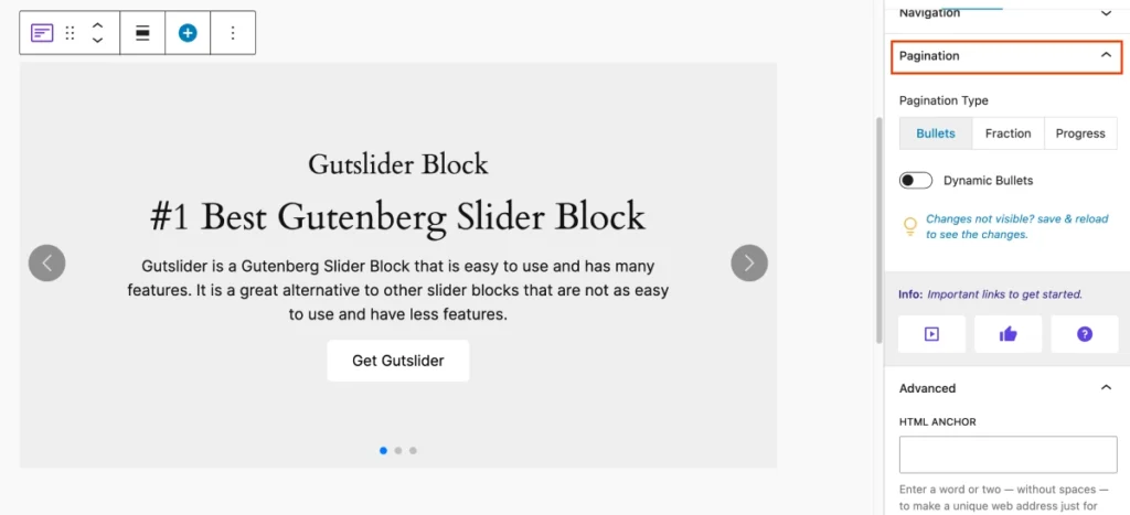 gutSlider Pagination