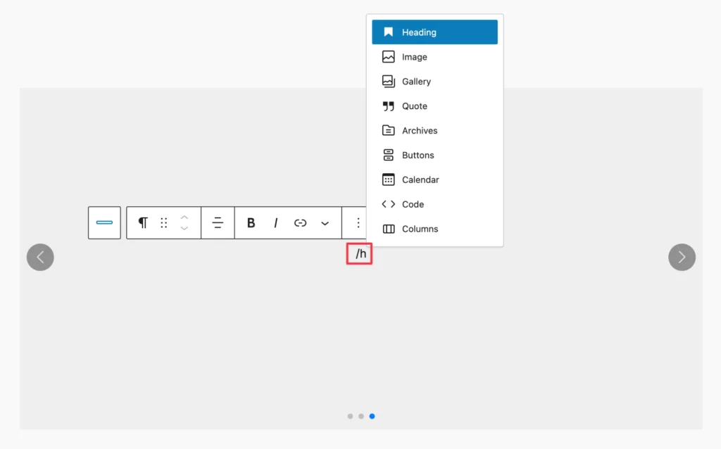 Gutslider Shortcut block slider